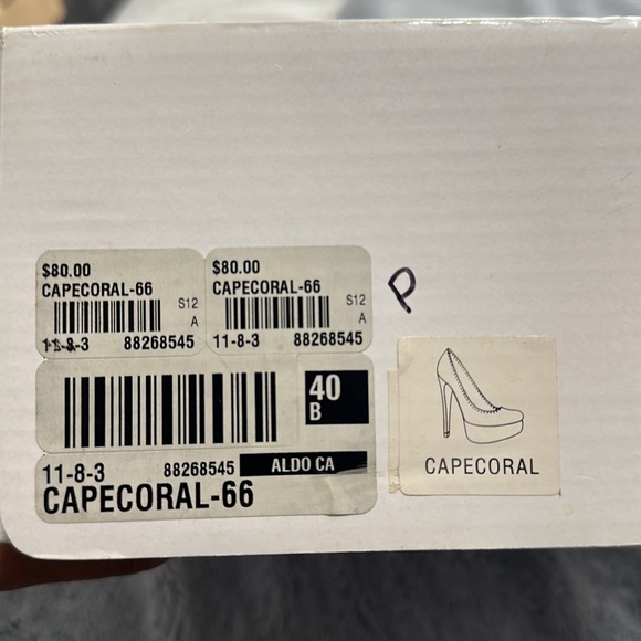 ALDO Coral Pink Platform Leather Heels. Size EUR 40 - Picture 5 of 5